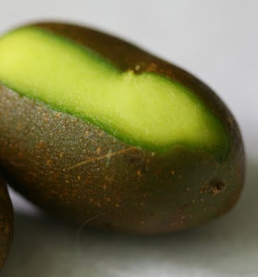Green potatoes